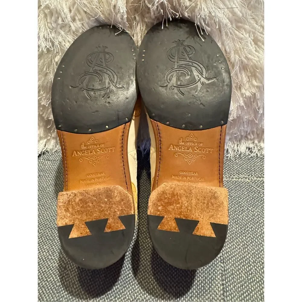 The Office of Angela Scott Mr Doubt in Sorbet gold / metallic/ cream 37.5 / 7.5